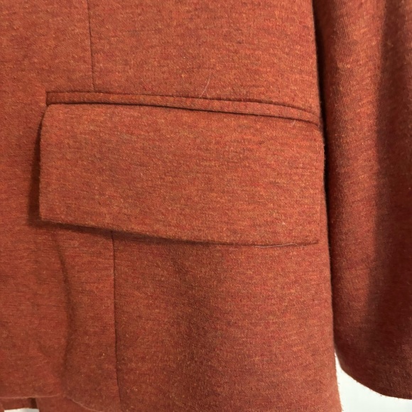 Anthro Cartonnier Rust Sans Collar Blazer - Picture 8 of 10